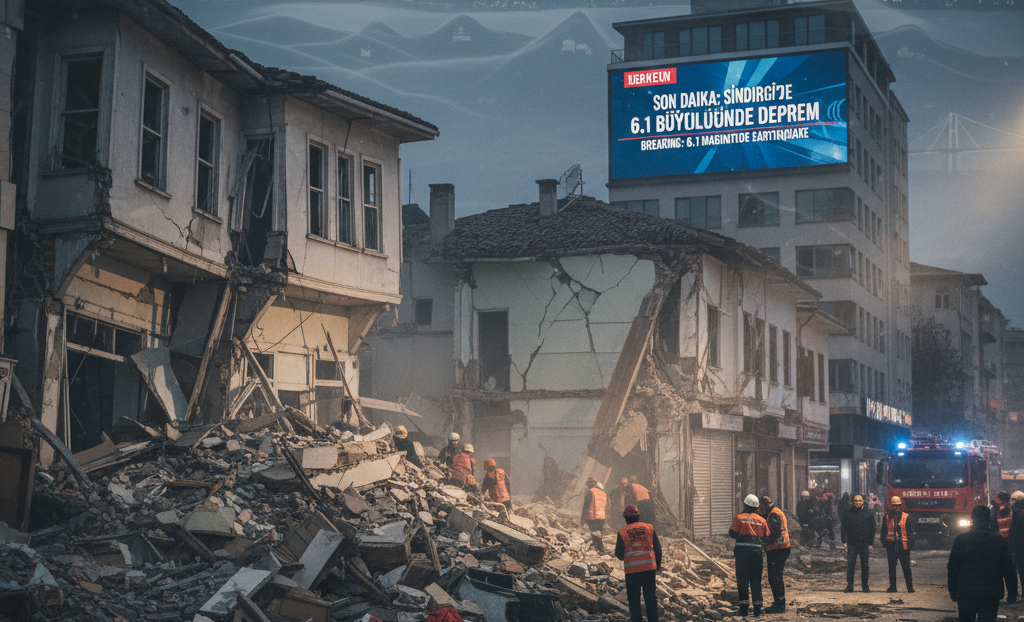 impact of the 6.1 magnitude Sindirgi earthquake in Turkey
